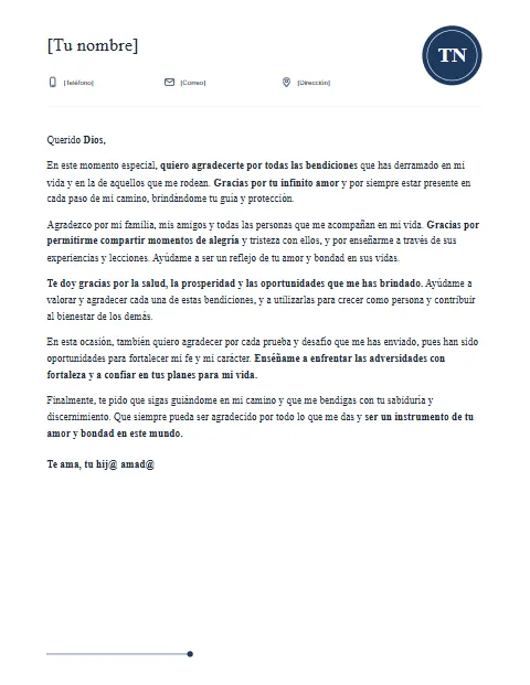 Carta de Agradecimiento a Dios: diseño Sello de lacre